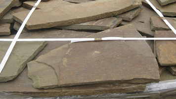 Песчаник пластушка серо-зеленый (4,0 см- 5,0 см)